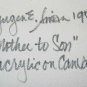 Nyugen E. Smith Mother to Son Acrylic Painting on Canvas Signed