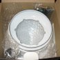 New Roshco White Porcelain Enamel Fondue Set