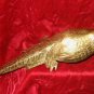 Vintage Brass Pheasant Bird Dove Pigeon Statue Figurine