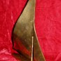 Vintage Solid Brass Sailboat Figure Statue Nautical Boat