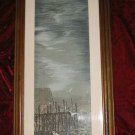 Vintage Framed Expressionist Print Harbor Quality American Craftsmanship Vintage Framed Expressionist Print Harbor Quality American Craftsmanship