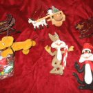 7pc Vintage Christmas Ornaments Pluto Bugs Bunny Sylvester the Cat 7pc Vintage Christmas Ornaments Pluto Bugs Bunny Sylvester the Cat