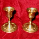 Pair of 2 Brass 2.5" Candlesticks Candle Holder Pair of 2 Brass 2.5" Candlesticks Candle Holder