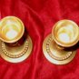 Pair of 2 Brass 2.5" Candlesticks Candle Holder