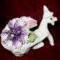 Porcelain Bone China Donkey Floral Rose England