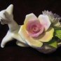 Porcelain Bone China Donkey Floral Rose England