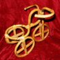 Handcrafted Cane Mini Tricycle Cyclo Taxi Plant Holder