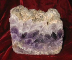 Geodes Amethyst Agate Crystal Rock Quartz Bookend 2.4lbs