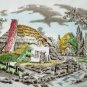 Vintage Myott Fine Staffordshire Ware The Brook Oval Plate England
