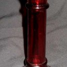 Vintage Ruby Red 7" Glass Candle Holder
