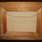 Vintage Lake Fall Scenery Oil Painting on Canvas Gold Frame Anco Bilt Mallina Signed