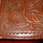 Vintage Mexican Aztec Leather Wallet Holder