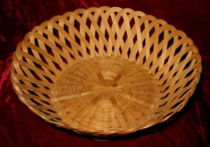 Nice Vintage Hand Woven Open Basket Weave Wicker Cane