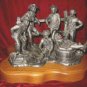Michael Ricker Saturday Night Bath Cowboy Signed Plaque