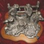 Michael Ricker Saturday Night Bath Cowboy Signed Plaque