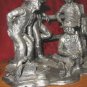 Michael Ricker Saturday Night Bath Cowboy Signed Plaque