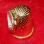 US South Carolina Palmetto State Souvenir Gold Thimble