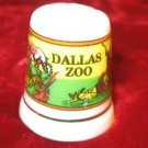 Dallas Zoo Collectible Porcelain Souvenir Thimble