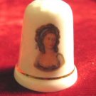 Porcelain Fine Bone China Thimble Victorian Lady England