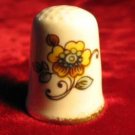 Vintage Porcelain Bone China Flower Thimble England Vintage Porcelain Bone China Flower Thimble England