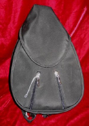 NEW Black Nylon Shoulder Bag Sling Backpack Handbag