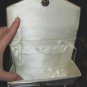 Vintage Beaded White Purse Handbag Evening Clutch Bag