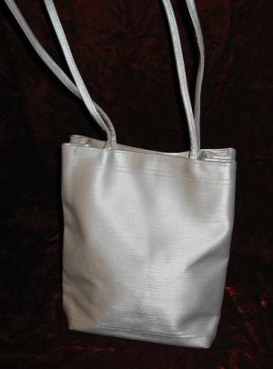 Grayish Silver Purse Handbag Evening Shoulder Bag