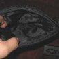 Vintage Black Purse Handbag Evening Bag + Lipstick Holder Case