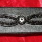 Vintage Black Purse Handbag Evening Bag + Lipstick Holder Case