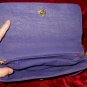 Purple Suede Leather Purse Handbag Shoulder Evening Bag