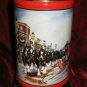 1992 Budweiser Clydesdale Holiday Stein Mug A Perfect Christmas Susan Sampson CS167