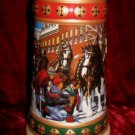 1993 1994 Budweiser Clydesdale Beer Stein Collection Hometown Holiday