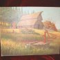 2 Chic Vintage Print Shabby Country Farm Red Barn