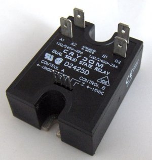 CRYDOM D2425D Dual Solid State Relay 120 / 240V 25A