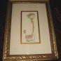Vintage Peggy Abrams Floral Commode Gold Framed Art Print Toilet