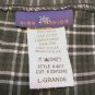 NEW High Fashion Stretch Gray Mini Plaid Skirt Size L Business Sexy USA