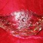 ANCHOR HOCKING PRESCUT GLASS RELISH TRAY DISH CREAMER