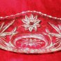 ANCHOR HOCKING PRESCUT GLASS RELISH TRAY DISH CREAMER
