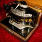 Antique United States Check Punch Protector Writer Oak Case Sloan Chace 1891