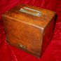 Antique United States Check Punch Protector Writer Oak Case Sloan Chace 1891