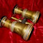 Vintage Antique La Reine Parisian Brass Opera Glasses Binocular Crown Trade Mark