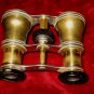 Vintage Antique La Reine Parisian Brass Opera Glasses Binocular Crown Trade Mark