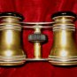 Vintage Antique La Reine Parisian Brass Opera Glasses Binocular Crown Trade Mark