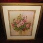 Nice Rose Floral Flower Art Print Poster Wooden Gold Frame