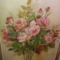 Nice Rose Floral Flower Art Print Poster Wooden Gold Frame