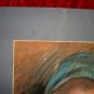 Marvelous Original  Father & Daughter Drawing Painting Art Matted