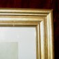 Vincent Van Gogh Irises Gold Wooden Framed Art Print Poster Vase