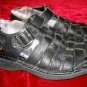 Mens SKECHERS Black Leather Sandals 7 Summer Shoes