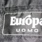 Europa Uomo Black Wool Suit Pants Jacket Tie Sz 50