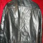 Mens Wilsons Black Bikers Genuine Leather Jacket Coat Thick 42 44